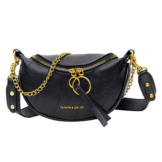 Double Zip Crossbody Bag